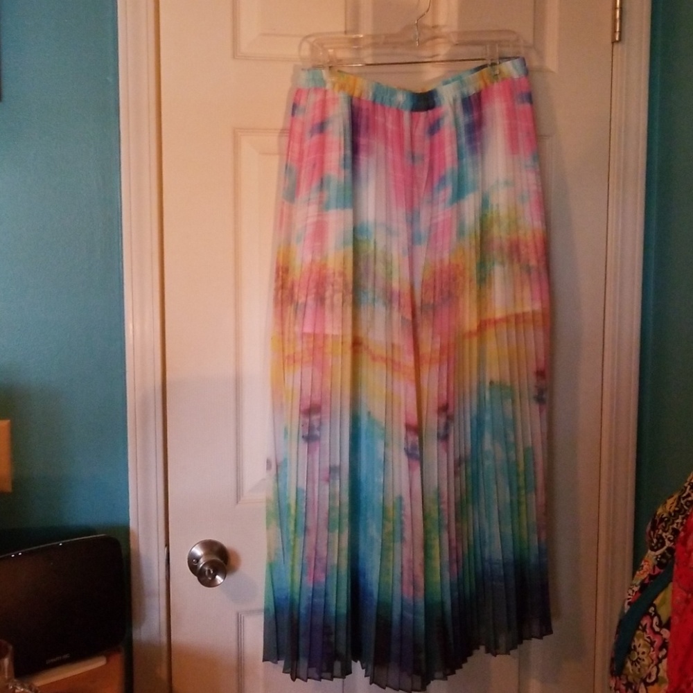 Chiffon maxi skirt